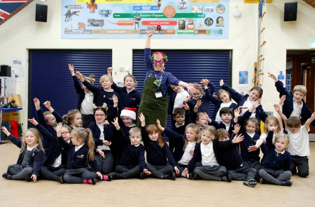 Suffolk homebuilder brings the magic of Christmas tales to schoolchildren